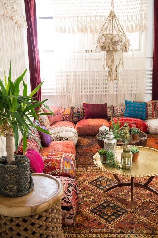 40+ Boho Floor Pillow Ideas For Living Room Floor