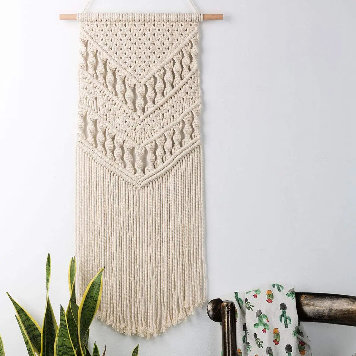 Macrame Woven Wall Hanging Boho Chic Bohemian Room