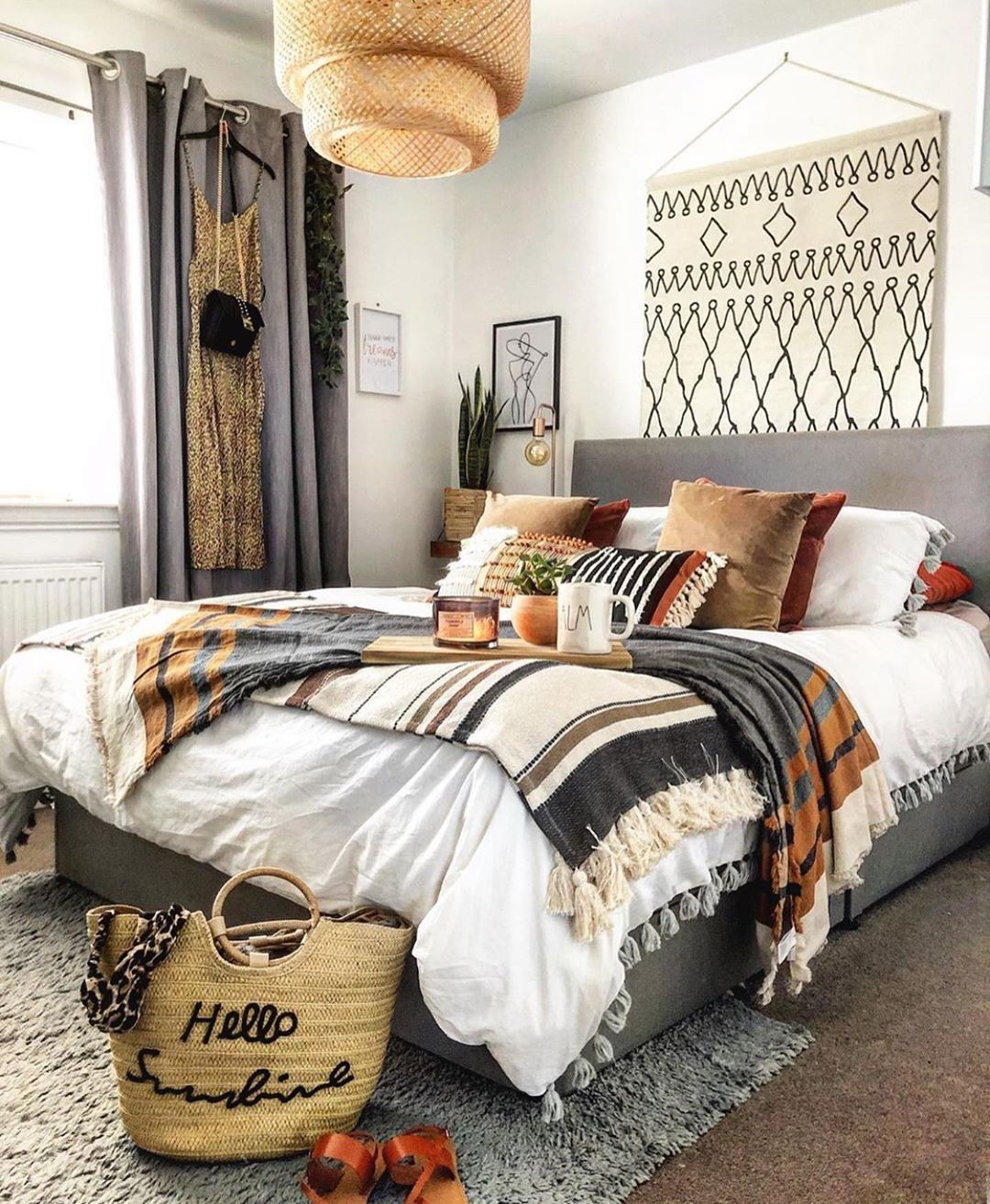 Bohemian Bedroom Decor Ideas Simple bedroom, Interior