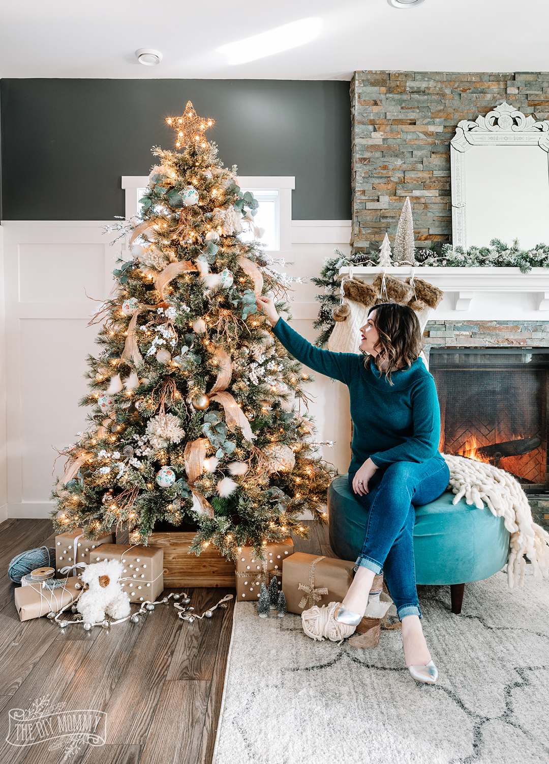 Rustic Boho Glam Christmas Tree Decorating Ideas The DIY